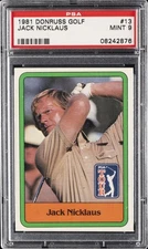 1981 DONRUSS GOLF #13 JACK NICKLAUS PSA 9