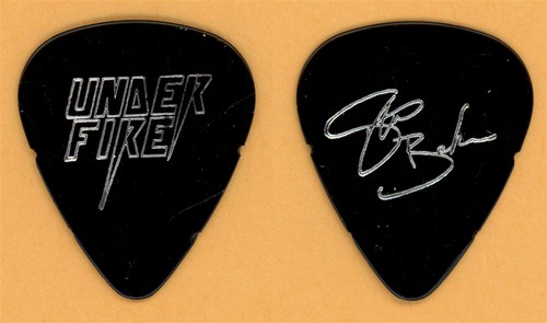 Under Fire Steve Baker Vintage Guitar Pick - 1991 Flames Tour