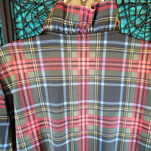 ALI MILES TUNIC WOMENS 2X PLAID RUFFLE SCOOP NECK PULLOVER HOLIDAY BLOUSE NEW - Picture 6 of 16