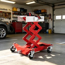 450 Lbs Low Profile Transmission Jack 7-23 Auto Repair Lifting Jack Red