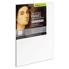 Ampersand Art Supply Wood Gesso Artist Painting Panel: Primed Smooth, 5"x7", 1/8