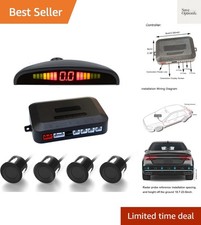 Parking Sensor for Cars,Backup Reverse Parking Sensor Kit with LED Display Bu...