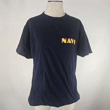 US NAVY Champion Reversible T-Shirt XL 80s Vintage Made in USA
