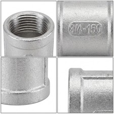 Industrial Grade 304 Stainless Steel Straight Coupling 4 Pack w Filter