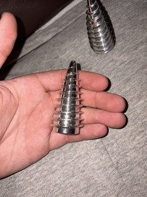 2x LEGO Chrome Silver Cone Spiral 71612 - Rock Raiders Drill 4970 / 4940