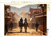 Calvendo Puzzle In The Morning On The Streets Of The Wild West | 2000 Pieces, Fi