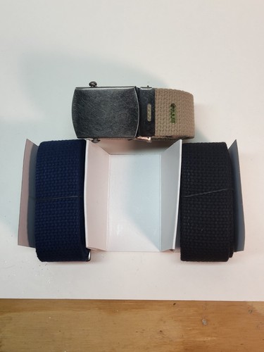 Wrangler Belts Silver Edition Military Style 1 Black/Tan/Navy Belts & 1 Buckle - 第 8/16 張圖片