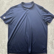 Adidas Primegreen Polo Shirt Men's 2XL Navy Blue Short Sleeve Performance Golf