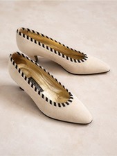 Vintage Escada Suede Block Heels Women s Shoes Size 8.5