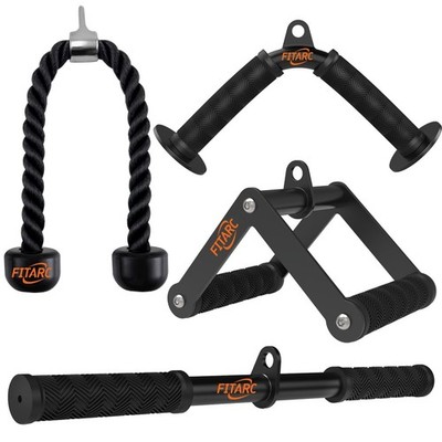 Fitarc Cable Machine Attachment Set for Gym & Home Workouts, LAT Pulldown Att...
