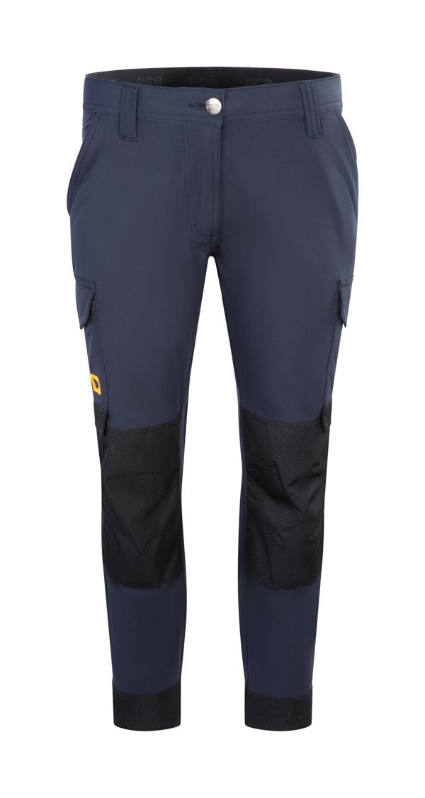 Jcb Workwear Ladies 4-Way Stretch Trousers Navy Blue Size 16R
