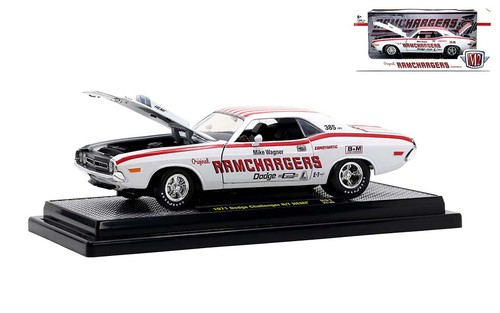1:24 1971 Dodge Challenger R/T HEMI -- Ramchargers White -- M2 Machines