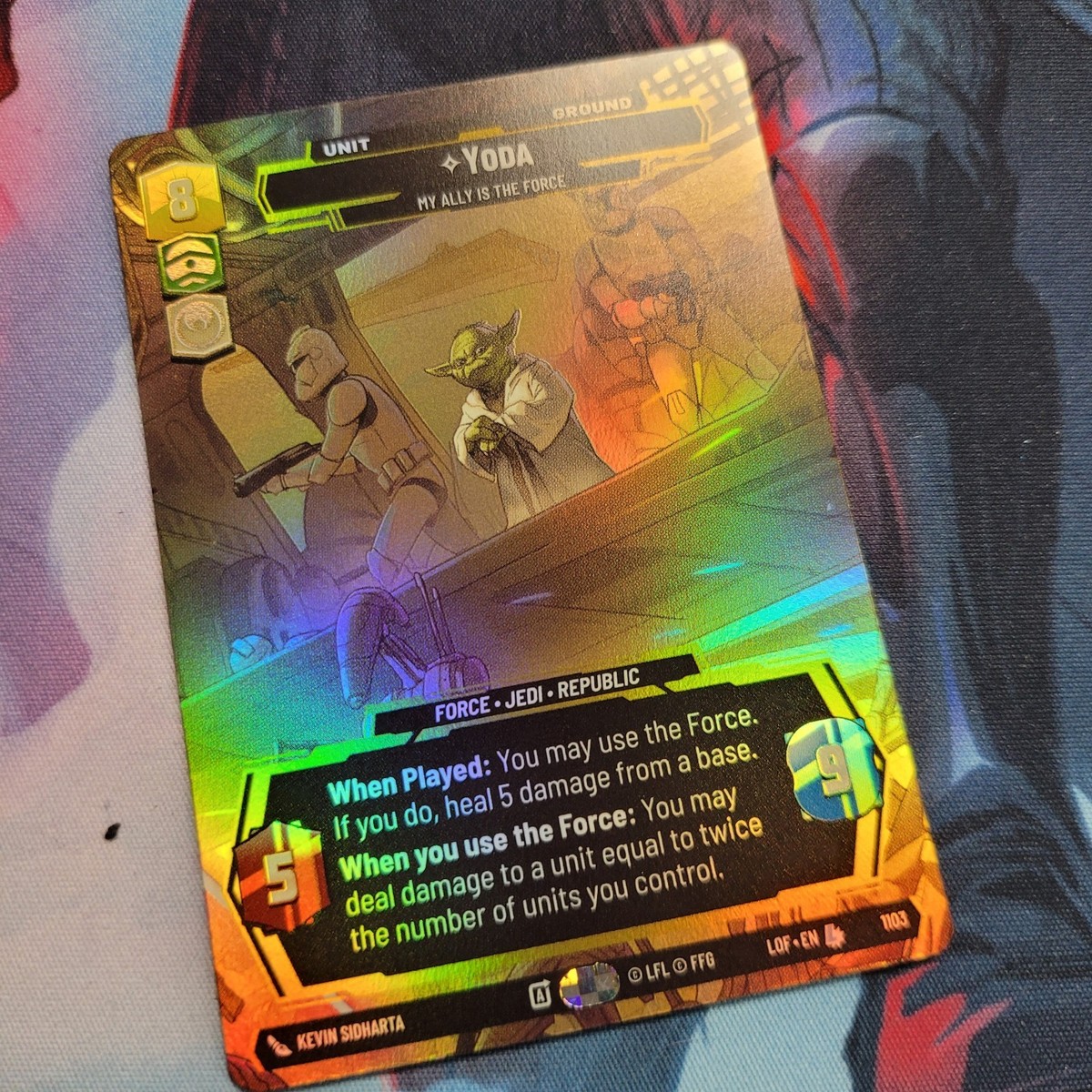 Star Wars Unlimited Legends Of The Force Yoda Prestige Foil 1103 | eBay