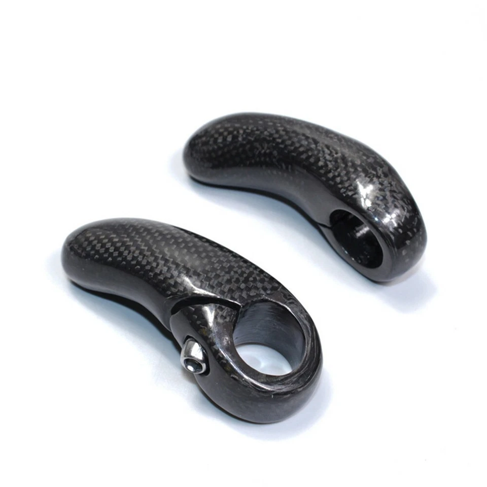 22.2mm Carbon Fiber Bike Bar End Racing Cycling MTB Road Bicycle Handlebar Grip. - Image 3 of 4