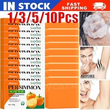 6/10X Persimmon Soap Bar for Body Odor Control Purifying Deodorizing Face & Body