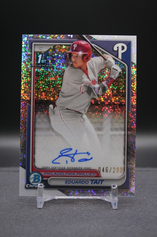 2024 Bowman Chrome | Eduardo Tait | 1st Bowman Speckle Auto /299 | Twins