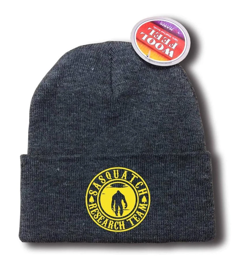NEW MEN WOMEN PRINTED FINDING SASQUATCH RESEARCH TEAM FUNNY Snowboard SKI BEANIE - Image 4 of 4