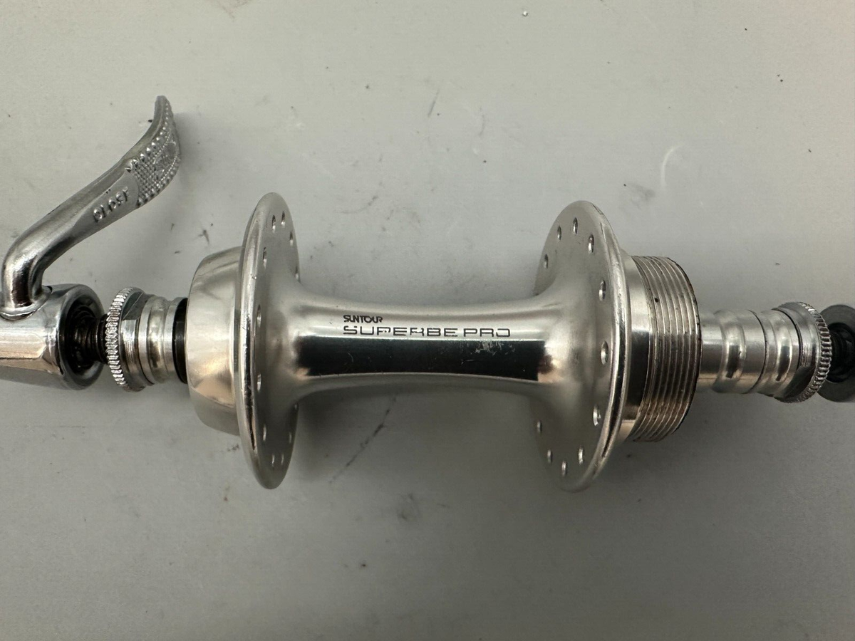 SUNTOUR SUPERBE PRO ヘッドパーツ 新品 Retro Parts NIB NOS Suntour Superbe Pro Hub Set - Front and Rear