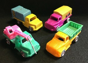 plastic toy trucks