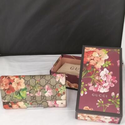 GUCCI Floral GG Blooms Long Wallet | eBay