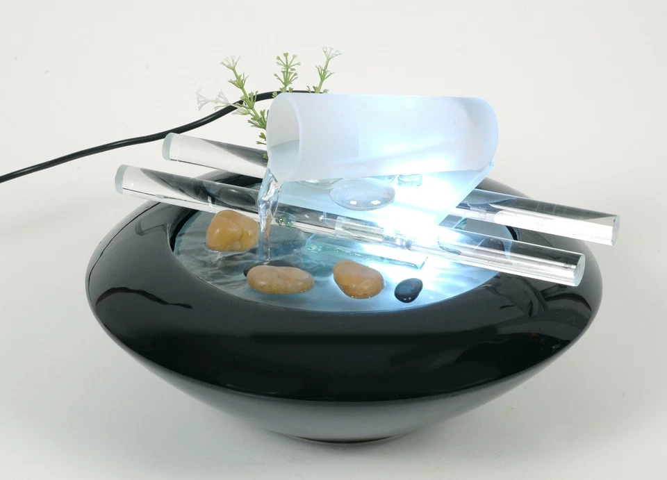 WeiVa Feng Shui Keramik - Glas Zimmerbrunnen mit LED Beleuchtung 184 - Bild 1 von 1