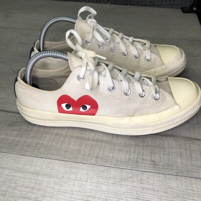 Converse x Comme Des Garçons Play Chuck 70 Low Top Sneakers Size M 9