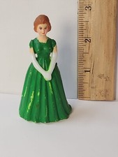 Vintage WILTON Wedding Cake Toppers - Bridesmaid Girl/Teen w/Green Dress