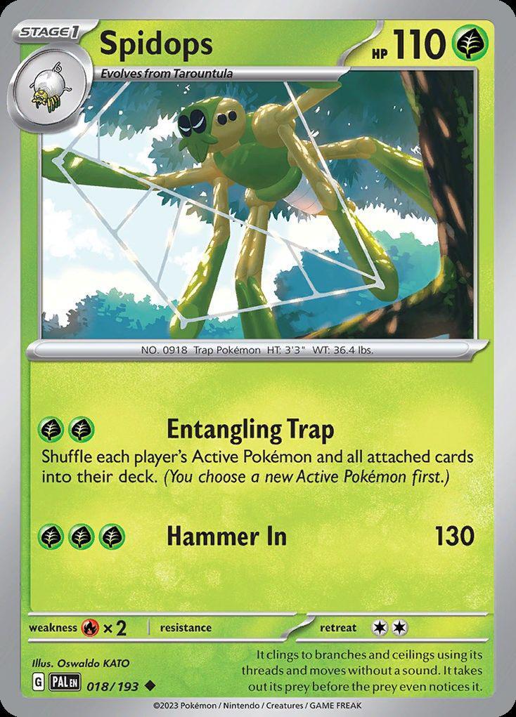 Pokemon Spidops (18/279) Paldea Evolved NM