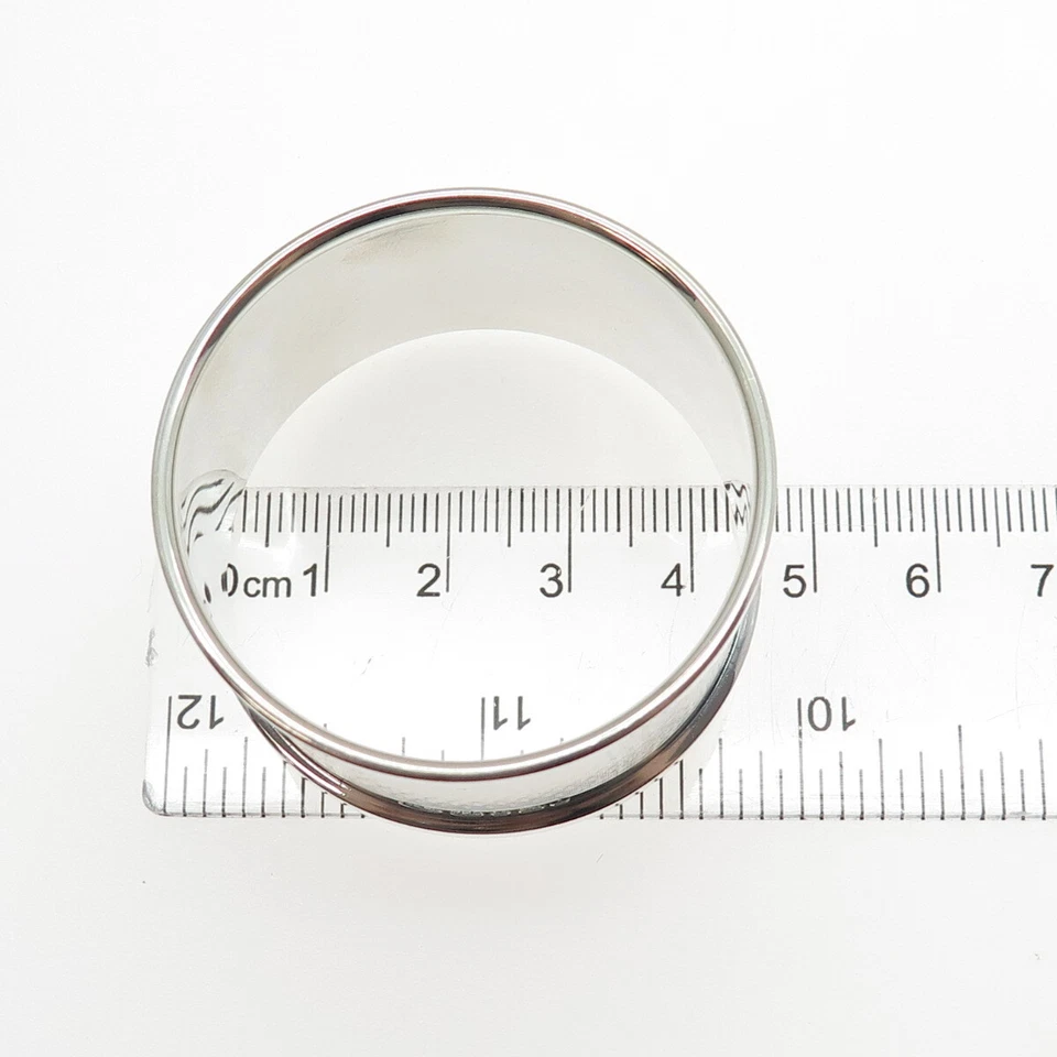 W.I. BROADWAY & CO. 925 Sterling Silver Vintage Birmingham Napkin Ring Holder - Imagem 4 de 4