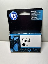 HP 564 Black Ink DeskJet 3520 3521 3522 3526 OfficeJet 4620 Exp APR 2019