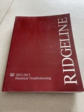 2012 2013 Honda Ridgeline Factory Electrical Troubleshooting Manual