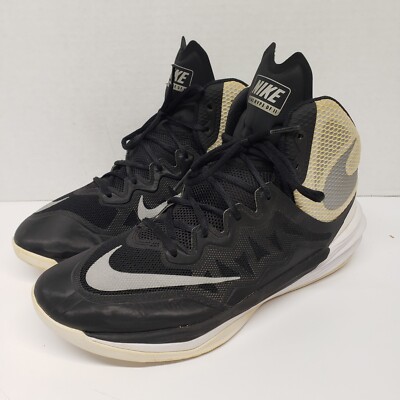 Nike Mens Prime Hype DF II 806941-001 Size 8.5 Black Yellow Basketball Sneakers