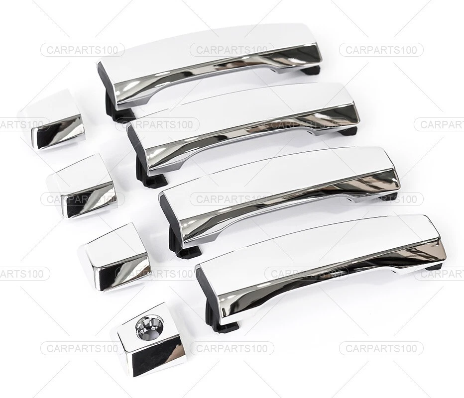 Juego de 4 manijas de puerta exterior cromadas delanteras y traseras para Nissan Titan 2004-2018 Foto 3 de 4