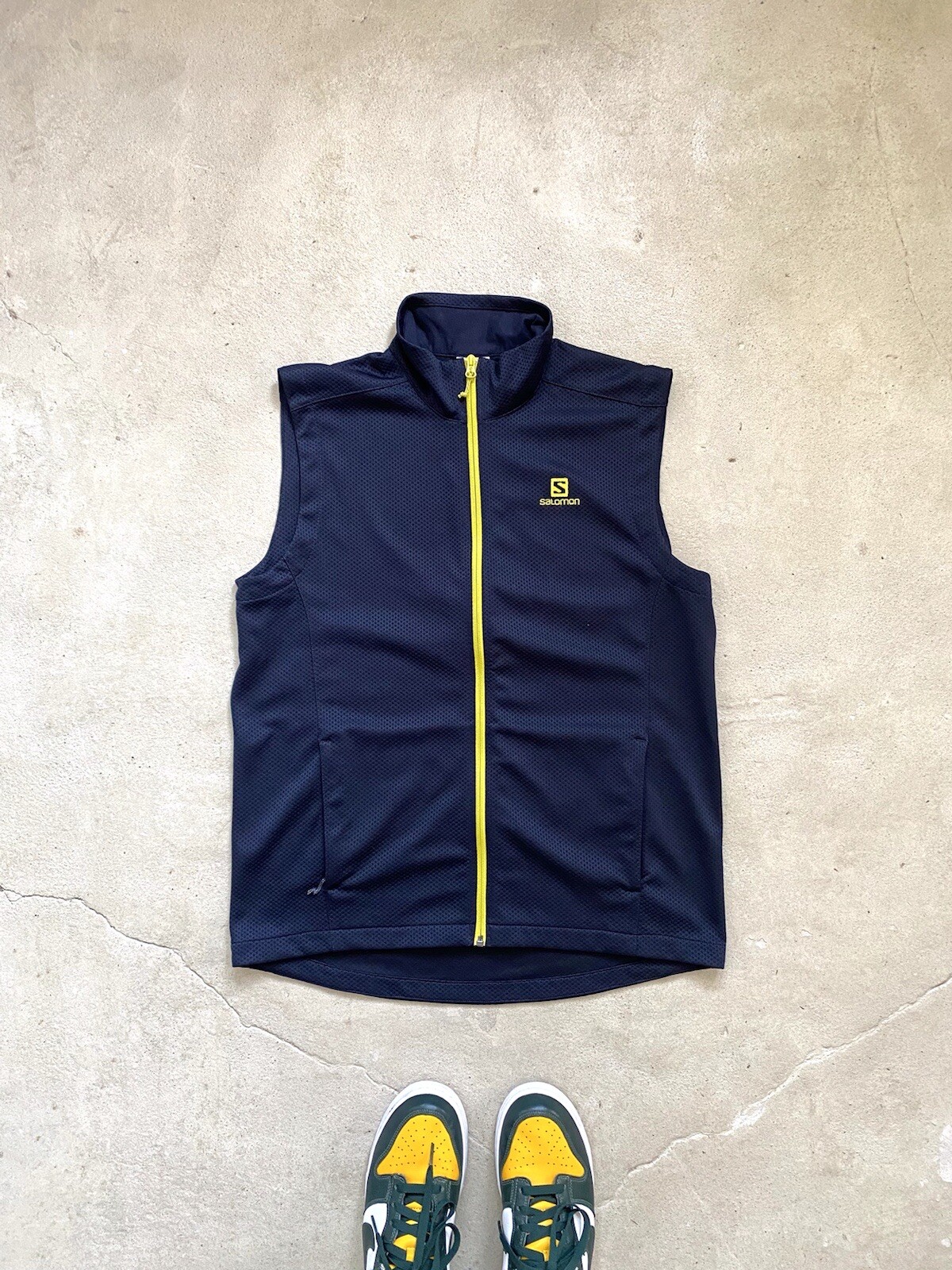 Gilet Salomon Gorpcore Outdoor Life Hype blu taglia L sci