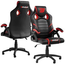 BraZen PC Gaming Chair - Puma Office Racing Computer Chair - Red