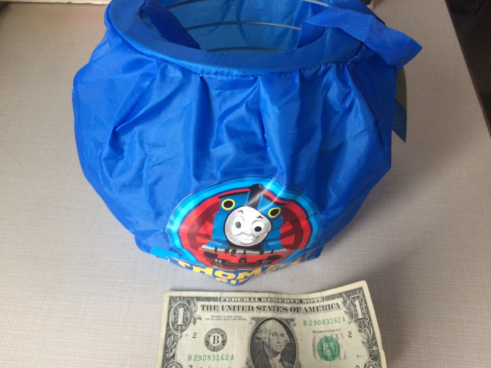 Thomas Spring Pail Bag for Trick or Treat or carrying Thomas Toys New with Tag!