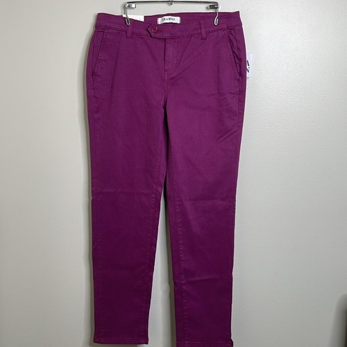 Lila Ryan The Pert Tapered Trouser Tab Closure Brushed Sateen Eggplant 6 NWT - Picture 3 of 11
