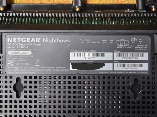Netgear Nighthawk AC1900 Smart WiFi Router model R6900V2, used, free shipping - Afbeelding 2 van 4