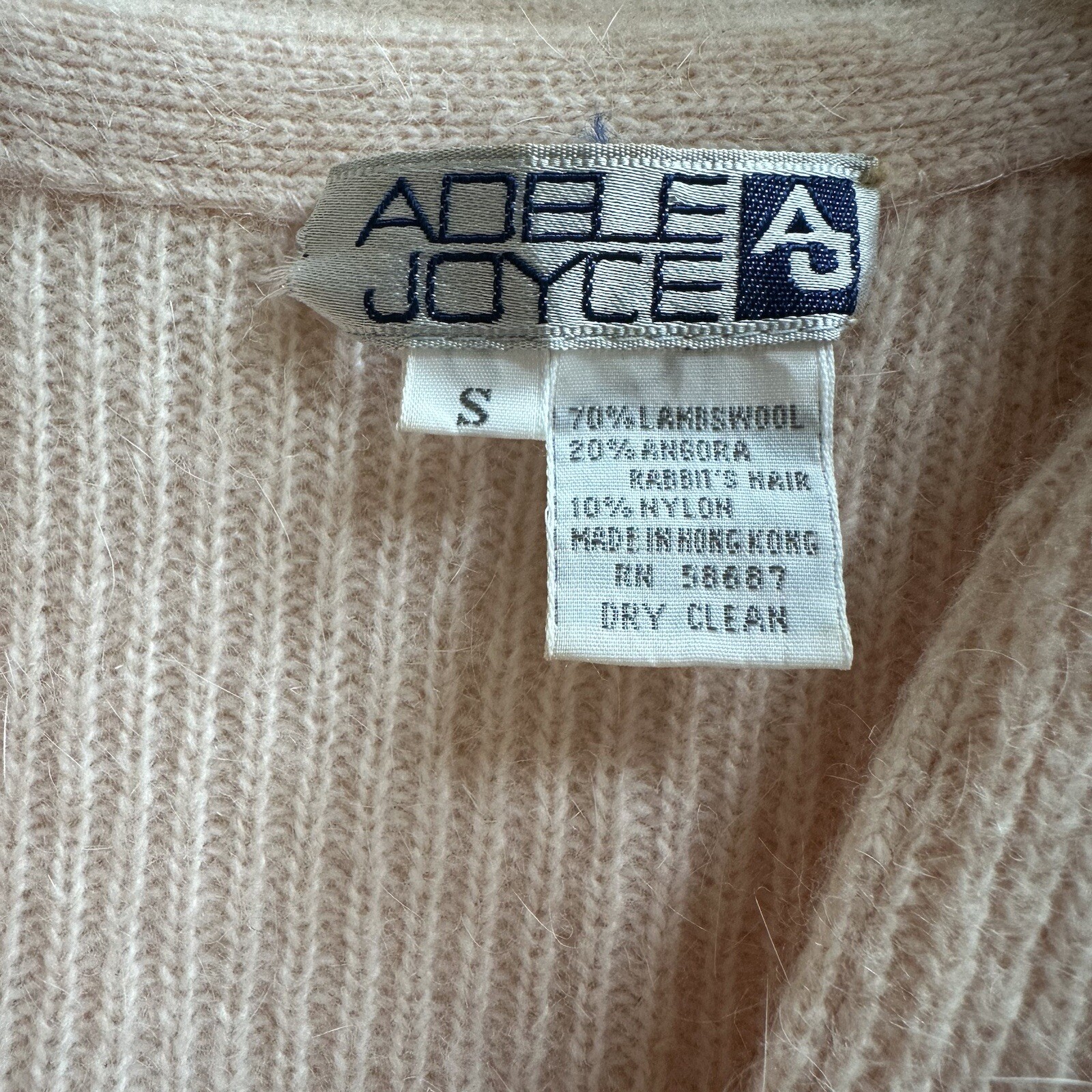 Adele Joyce VTG Button Down Sweater Lambswool Ang… - image 4
