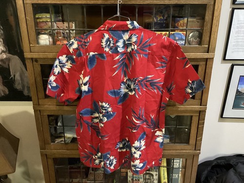 NWT VTG THE LOOP 97.9 Chicago Rock Radio BLUE GENERATION Hawaiian Shirt SZ M - Picture 11 of 12