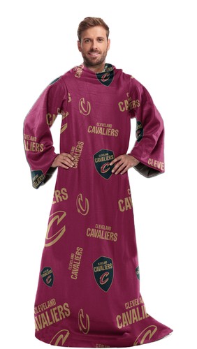 Northwest NBA Cleveland Cavaliers Toss Silk Touch Comfy Throw with Sleeves - 第 1/2 張圖片