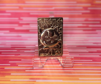 burger king gold pokemon cards jigglypuff Plated Card Pokemon 23K Gold Plated Burger