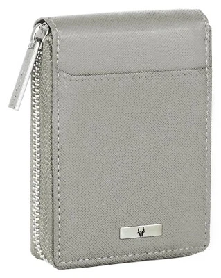 Rfid Blocage Portefeuille Cuir pour Hommes Vertical Crédit Porte Carte En - Photo 1/4