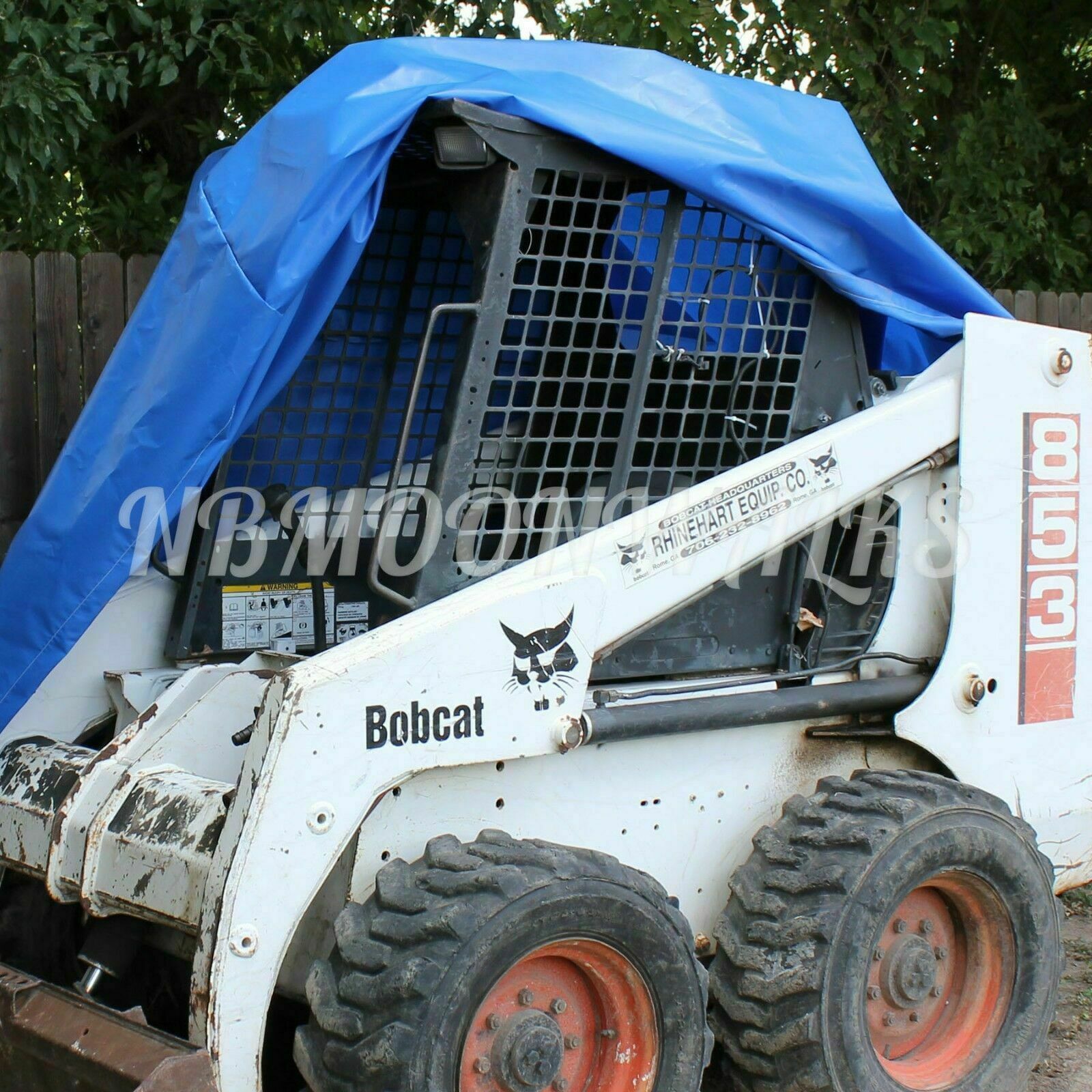 Bobcat Skid Steer Cover Tarp with Grommets Waterproof Heavy Duty