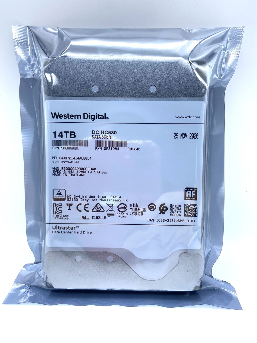 WUH721414ALE6L4 WD Ultrastar 14TB HC530 SATA 0F31284 Enterprise