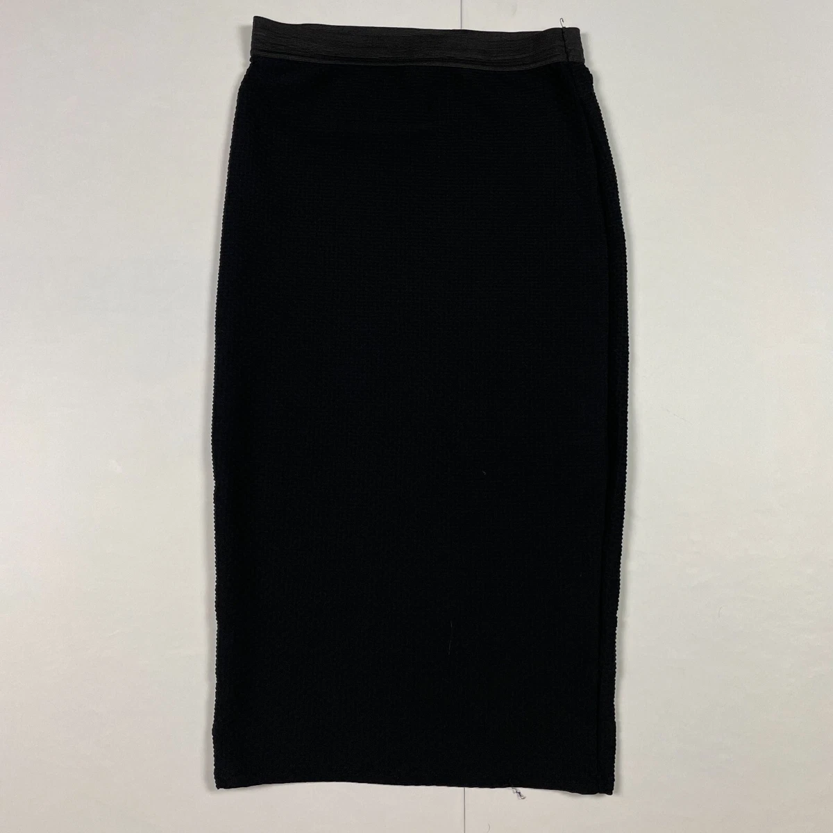 Elastic waist top textured skirt