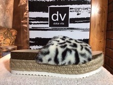 Dolce Vita Faux Fur Platform Sandals Size 7
