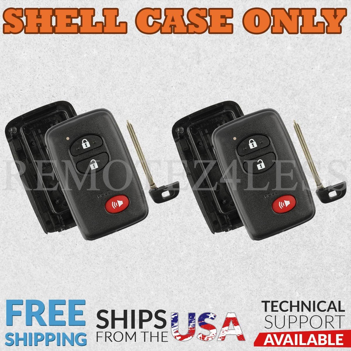 2010 2011 2012 2013 2014 2015 2016 Toyota Venza Remote Shell Key Case