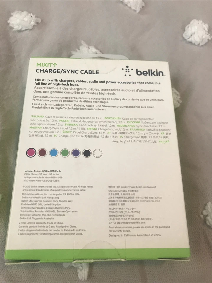 Belkin mixit 1.2m Micro-USB Cable - Pink - Image 2 of 4