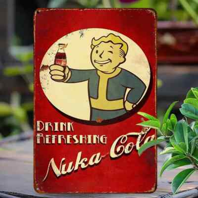 Blechschild Fallout Nuka Cola Boy Vintage  20x30 cm neu